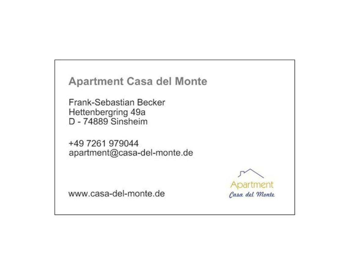 Apartment Casa Del Monte ซินส์ไฮม์ ภายนอก รูปภาพ